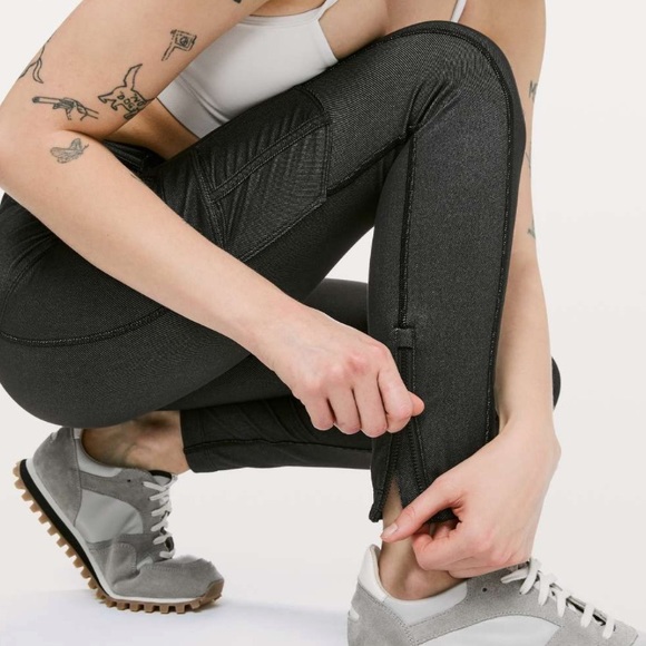 Lululemon Scenic Route 7/8 Tight *25" Black sz 8 - Picture 4 of 10